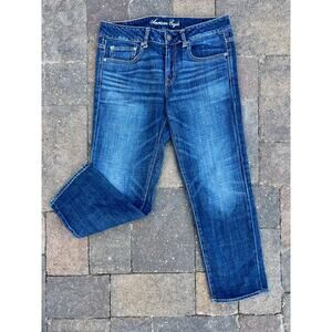 y2k American Eagle y2k mid rise boyfit baggy jeans size 8x27